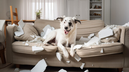 Chewing on furniture